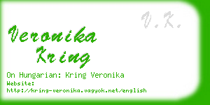 veronika kring business card